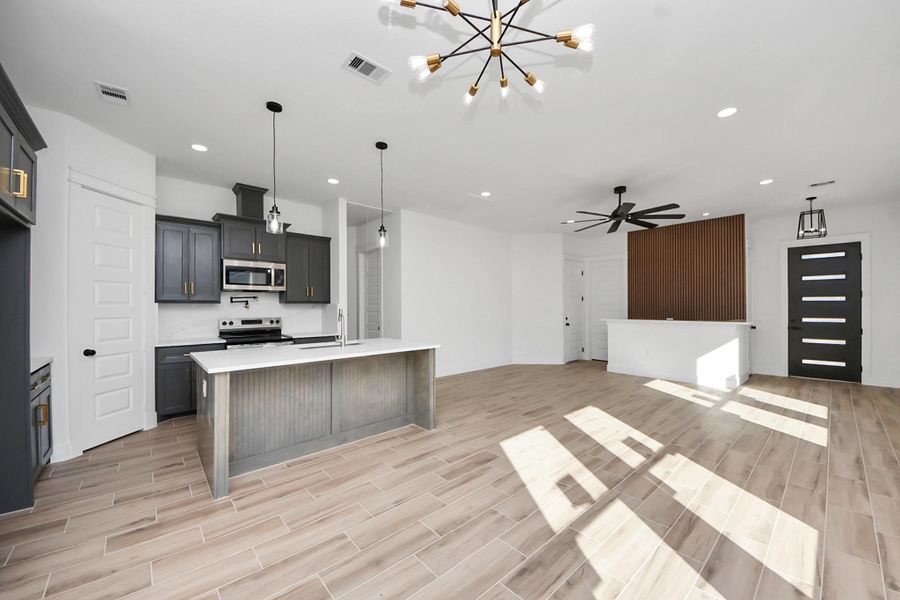 Furnished interior view inside a new home in , Liberty (Image 9). Furnished interior view inside a new home in , Liberty (Image 9).