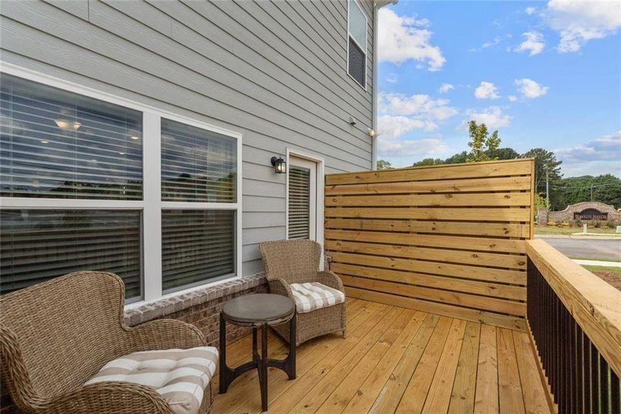 Exterior details and patio area of a home in Trinity Station, Auburn (Image 3).