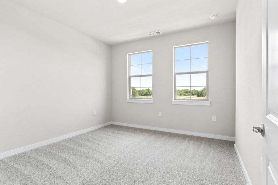 Spacious, unfurnished interior of a new home in The Tribute, The Colony (Image 42). Spacious, unfurnished interior of a new home in The Tribute, The Colony (Image 42).