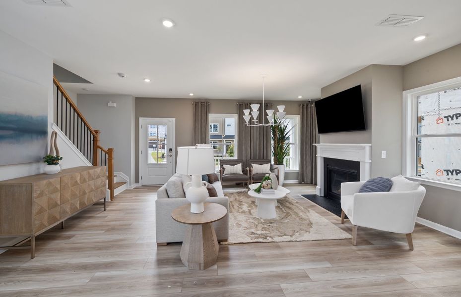 Representative furnished interior of a home built from the Sedona by Pulte Homes in Mailman Post, Knightdale (Image 26).