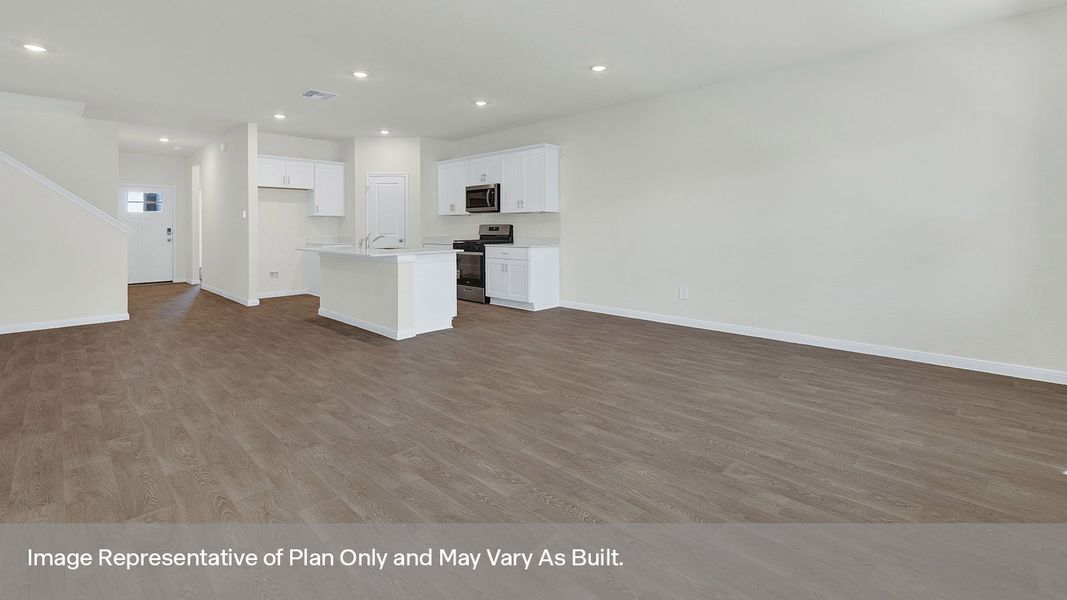Representative unfurnished interior of a home built from the The Mitchell by D.R. Horton in Paramount, Kyle (Image 22). Representative unfurnished interior of a home built from the The Mitchell by D.R. Horton in Paramount, Kyle (Image 22).