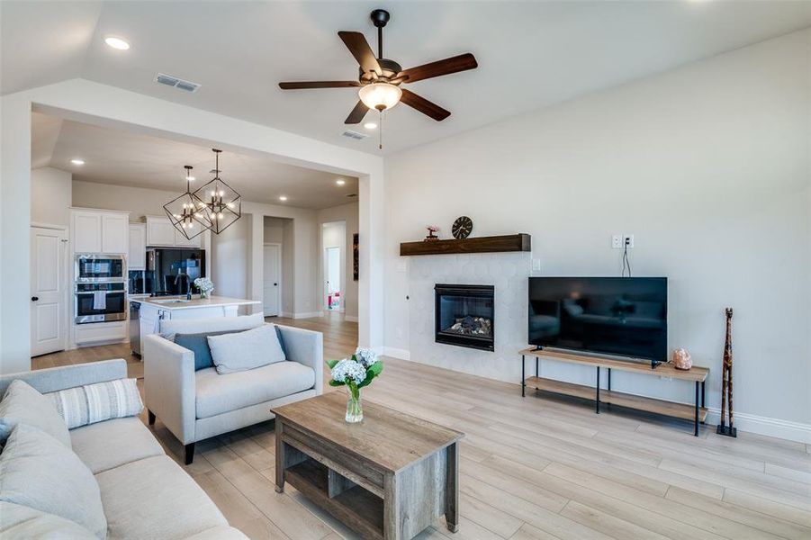 Furnished interior view inside a new home in , Crandall (Image 6). Furnished interior view inside a new home in , Crandall (Image 6).