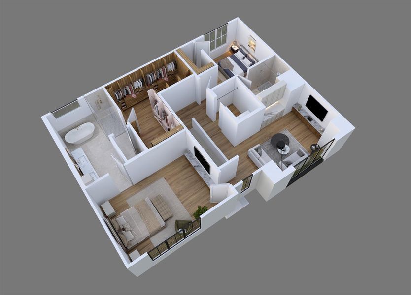 Third Level Floor-Plan Render