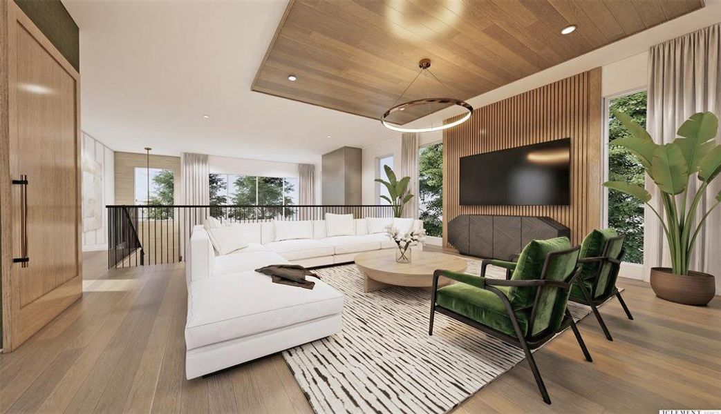 Furnished interior view inside a new home in , Dallas (Image 10).