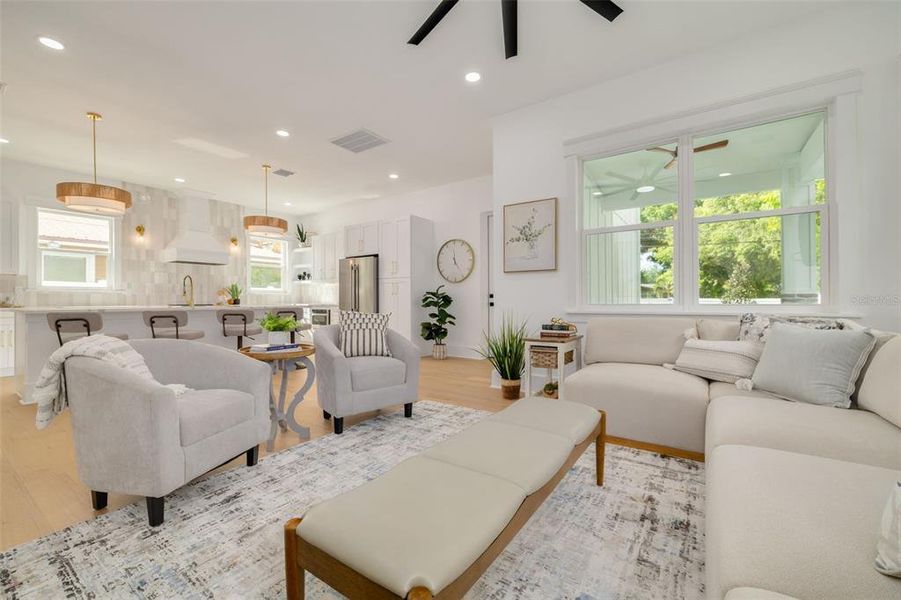 Furnished interior view inside a new home in , St. Petersburg (Image 13).