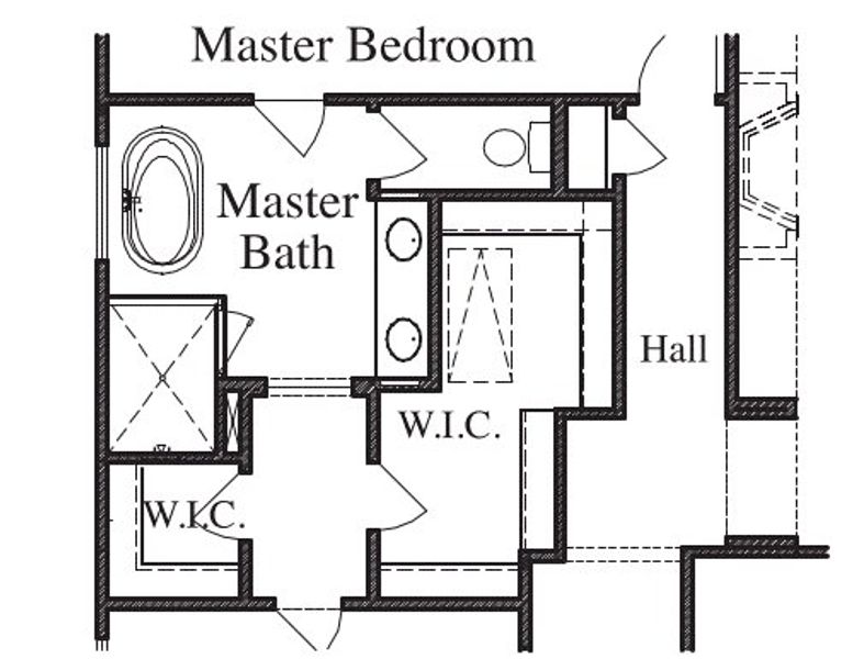 2D floor plan layout for the 2810 by Texas Homes in Pradera Ridge, Floresville, TX (Image 15). 2D floor plan layout for the 2810 by Texas Homes in Pradera Ridge, Floresville, TX (Image 15).