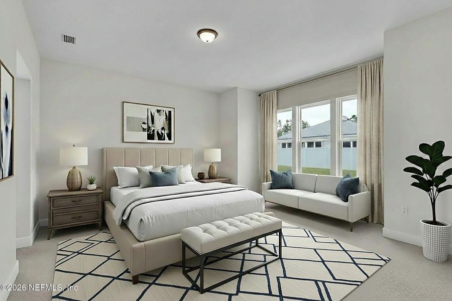 Furnished interior view inside a new home in Forest Park at Wildlight, Yulee (Image 13).