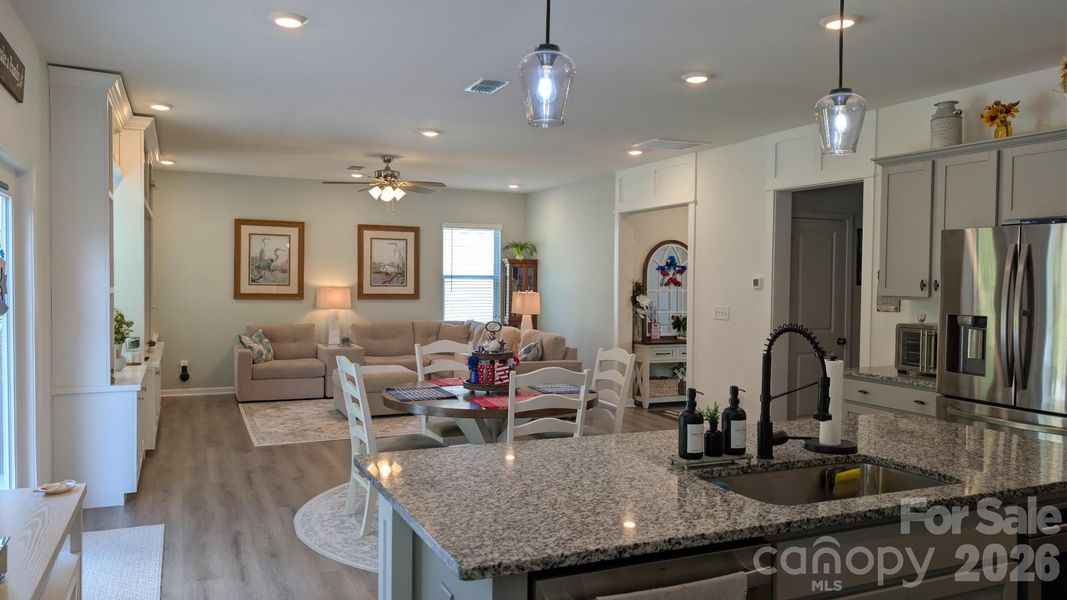 Furnished interior view inside a new home in Sanders Ridge, Troutman (Image 9).