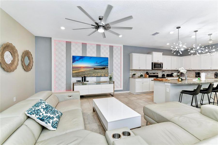 Furnished interior view inside a new home in Windsor Island Resort, Davenport (Image 8). Furnished interior view inside a new home in Windsor Island Resort, Davenport (Image 8).