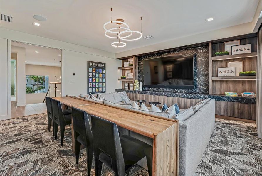 Furnished interior view inside a new home in Apex at Avenir, Palm Beach Gardens (Image 62).