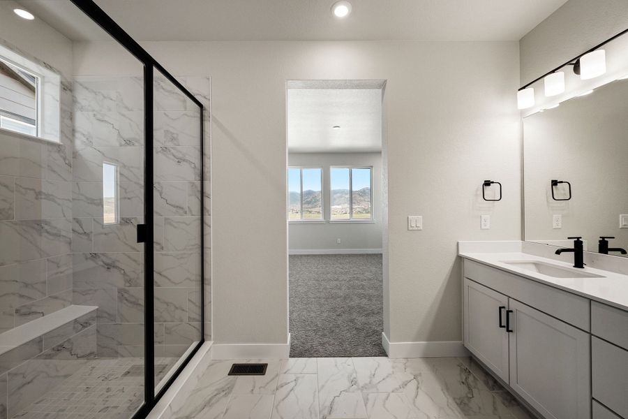Furnished interior view inside a new home in Trumark Homes at Sterling Ranch, Littleton (Image 9).