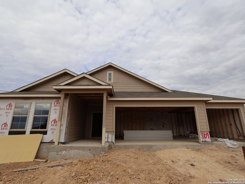 In-progress construction of a new home in Chaparral Ranch, Floresville, TX (Image 20).
