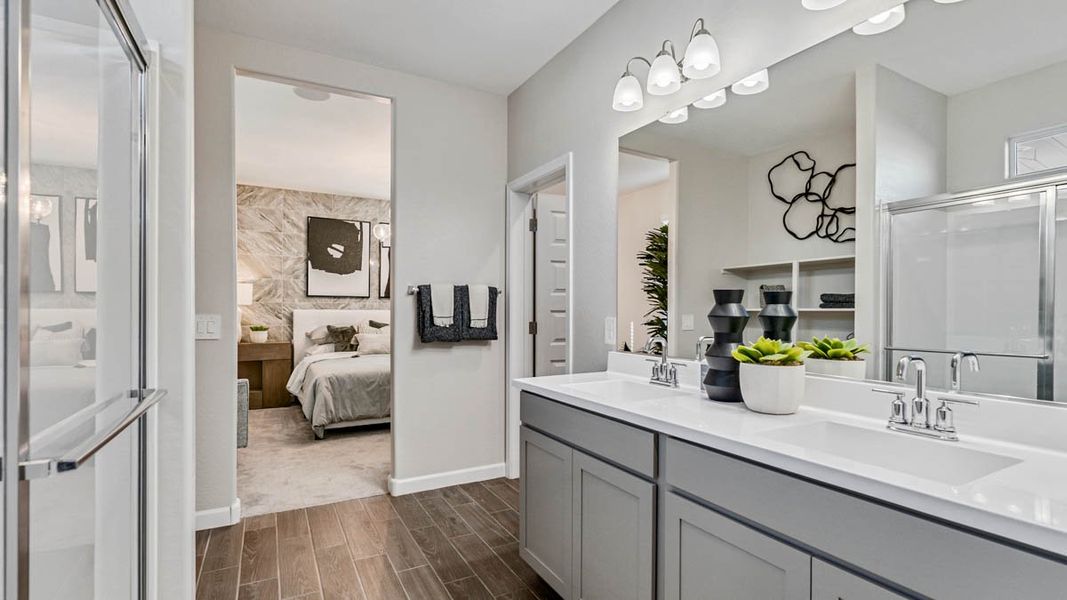 Furnished interior view inside a new home in Desert Moon Estates, Buckeye (Image 23).