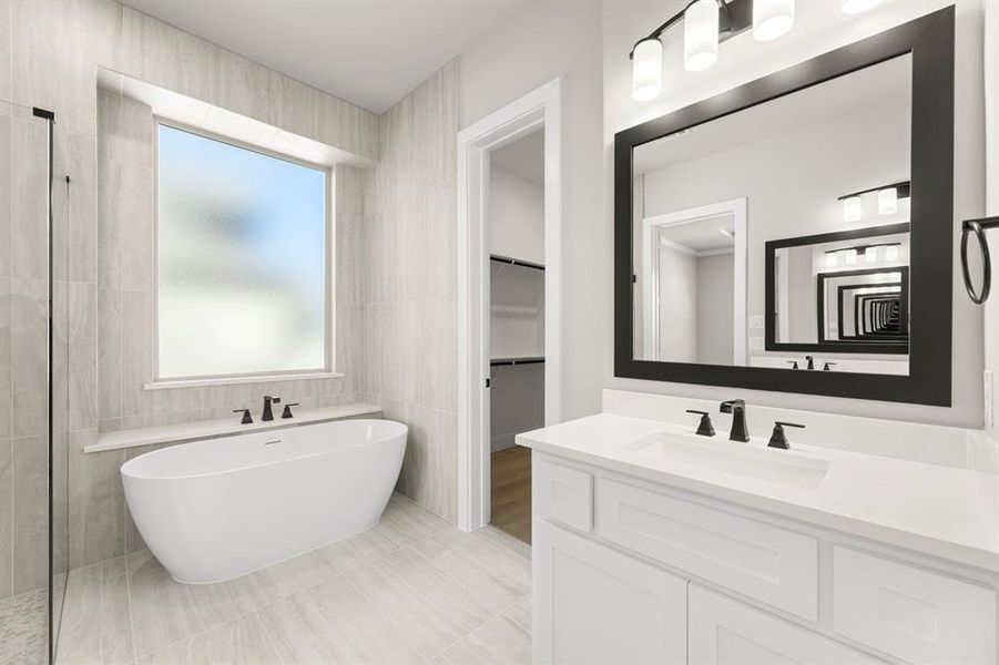 Furnished interior view inside a new home in Cambridge Estates - Harwood, Prosper (Image 13).