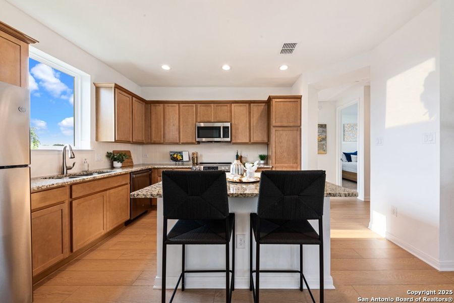 Furnished interior view inside a new home in , New Braunfels (Image 9).