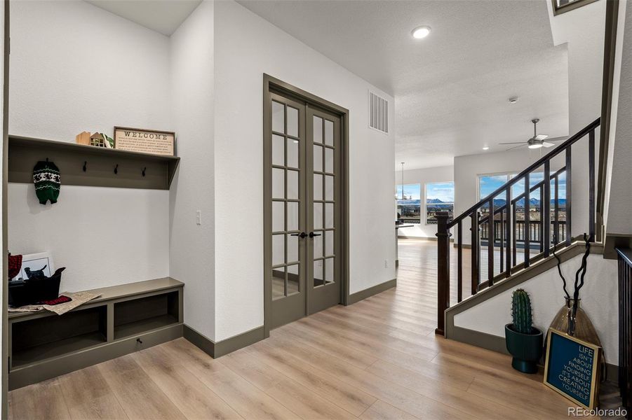 Furnished interior view inside a new home in Revel Crossing at Wolf Ranch - The Panorama Collection, Colorado Springs (Image 7).