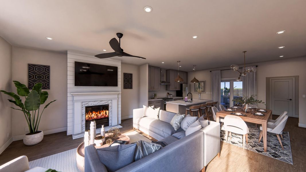 Furnished interior view inside a new home in , Johns Island (Image 41).