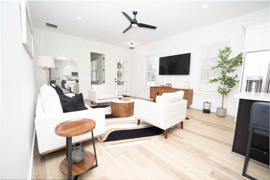 Furnished interior view inside a new home in , Oxford (Image 48).