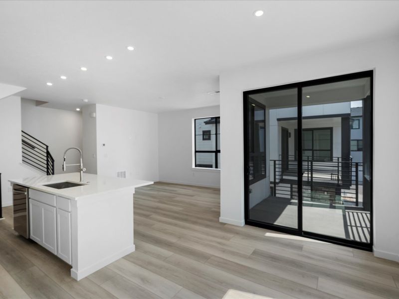 Furnished interior view inside a new home in The Hub at Virginia Village, Denver (Image 6).