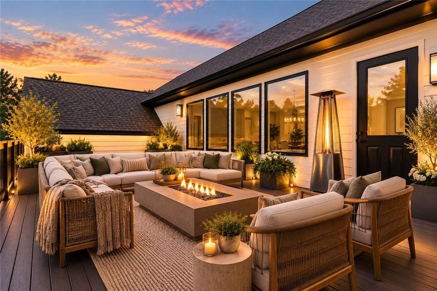 Exterior details and patio area of a home in , Covington (Image 4).