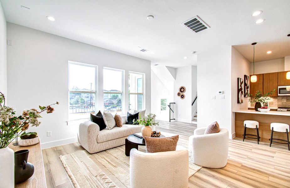 Furnished interior view inside a new home in , Houston (Image 12).
