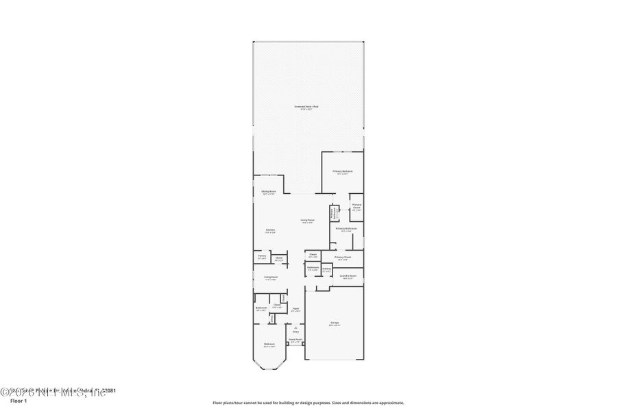 2D floor plan layout of this home in , Ponte Vedra, FL (Image 5).