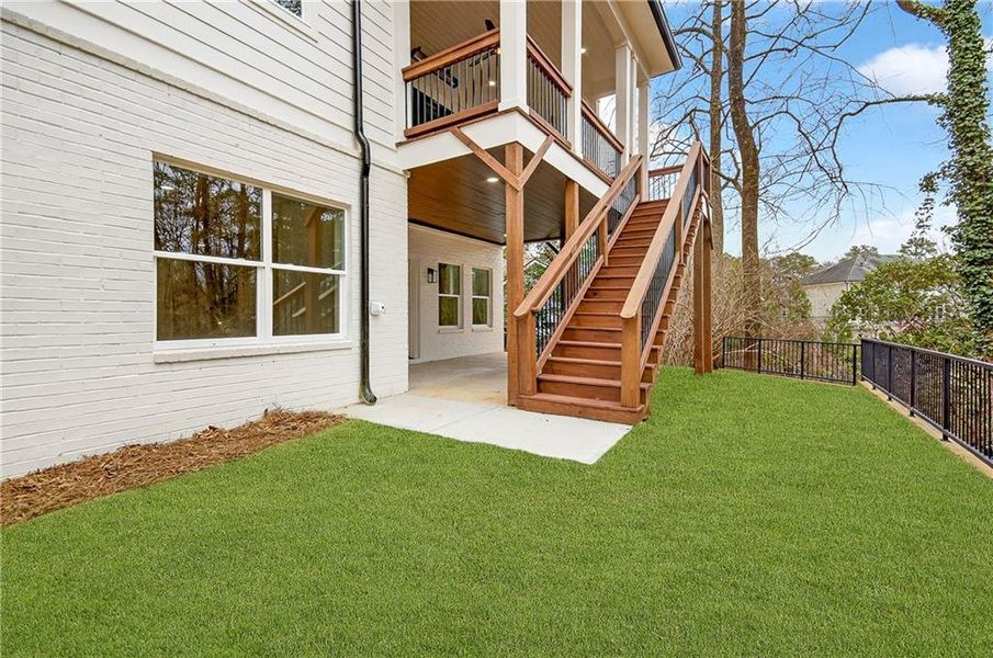 Exterior details and patio area of a home in , Atlanta (Image 3).