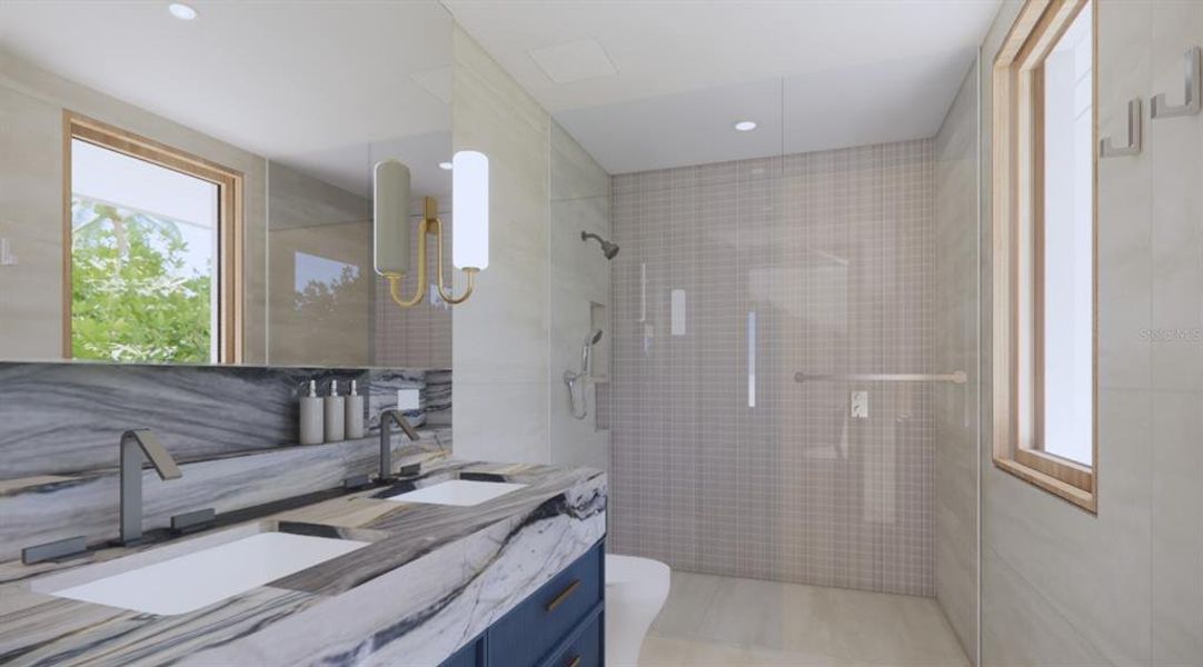 Furnished interior view inside a new home in , Longboat Key (Image 25).