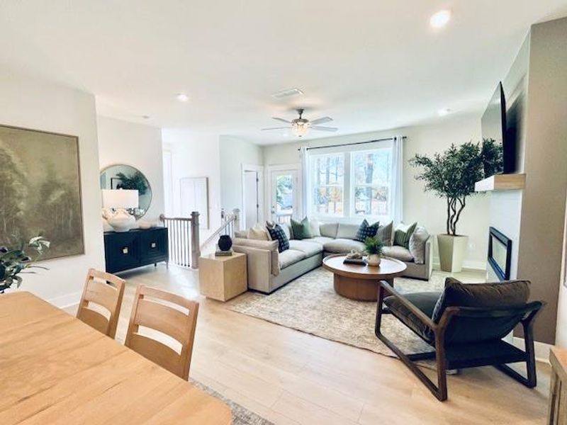 Furnished interior view inside a new home in Towne Village at Suwanee Dam, Sugar Hill (Image 33).
