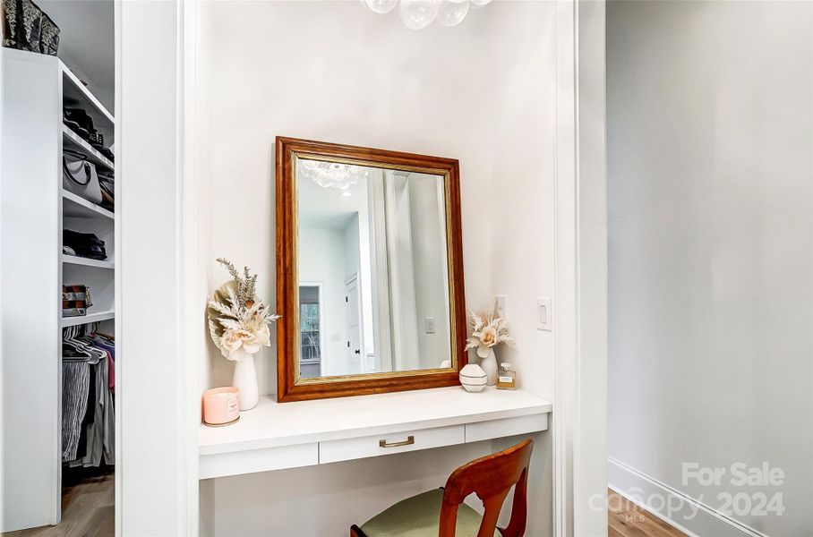 Built-in vanity in Primary bathroom