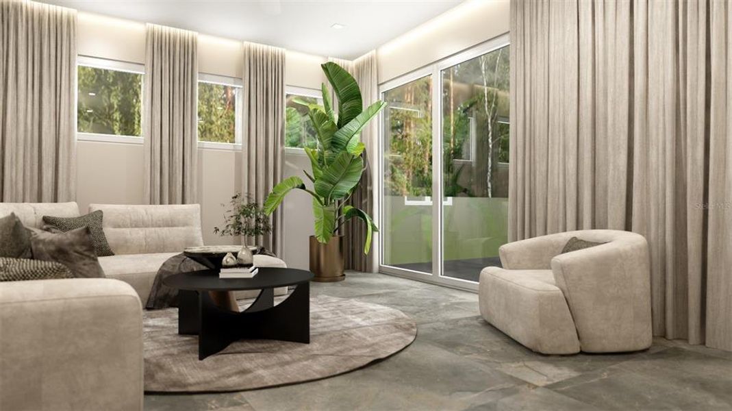 Furnished interior view inside a new home in , Sarasota (Image 14).