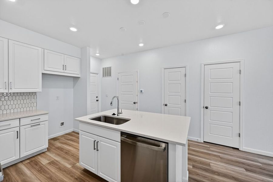 Furnished interior view inside a new home in Trailstone, Arvada (Image 3).