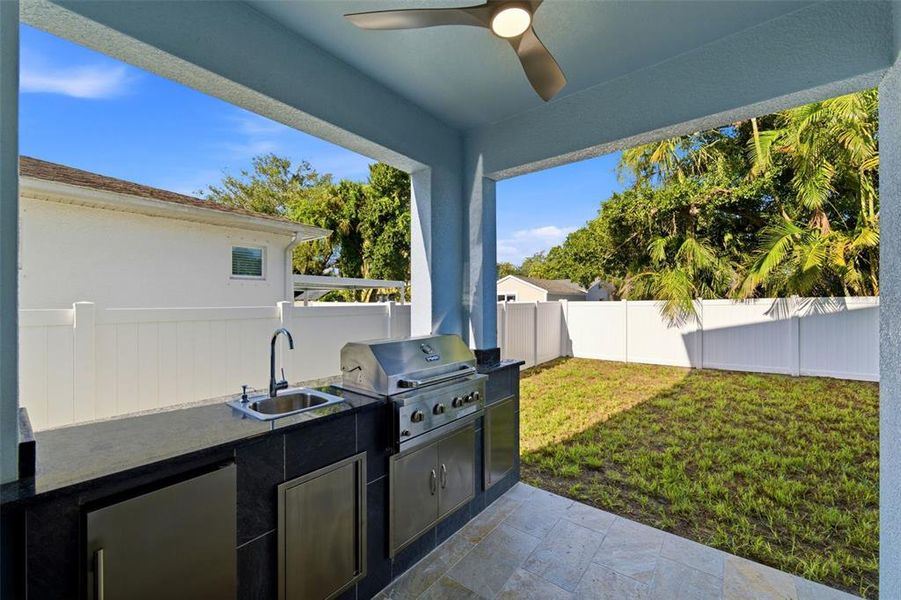 Exterior details and patio area of a home in , Tampa (Image 25).