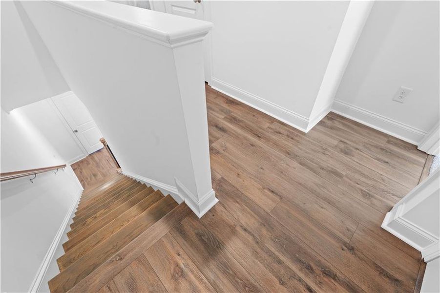 Spacious, unfurnished interior of a new home in Brackley Townhomes, Cumming (Image 21). Spacious, unfurnished interior of a new home in Brackley Townhomes, Cumming (Image 21).