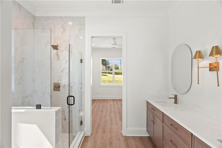 Furnished interior view inside a new home in , Calhoun (Image 5).