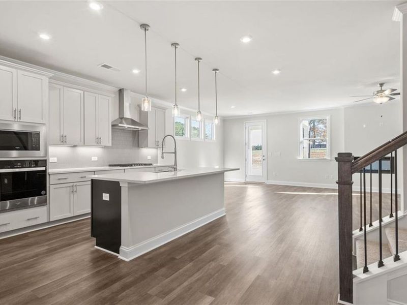 Furnished interior view inside a new home in Wehunt Meadows, Hoschton (Image 4).
