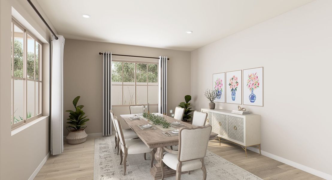 Representative furnished interior of a home built from the Ventana Plan 4507 by Tri Pointe Homes in Soleo, San Tan Valley (Image 25).