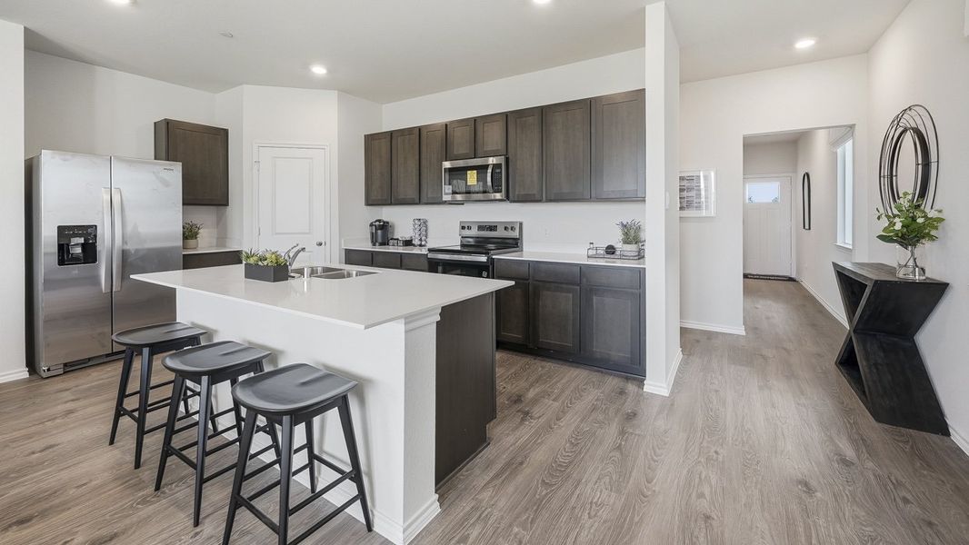 Furnished interior view inside a new home in Arbor Trails South, Princeton (Image 3).