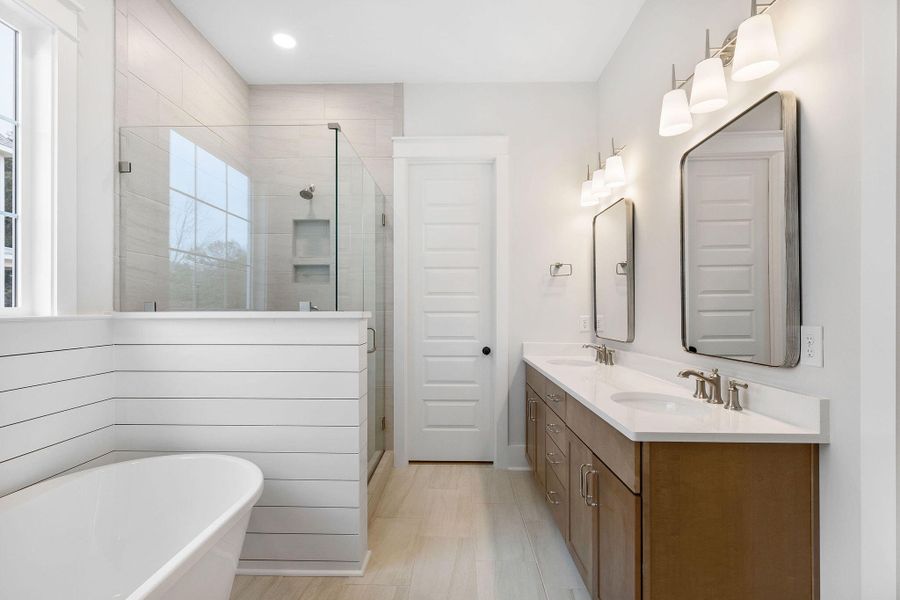 Furnished interior view inside a new home in Central Park, James Island (Image 9).