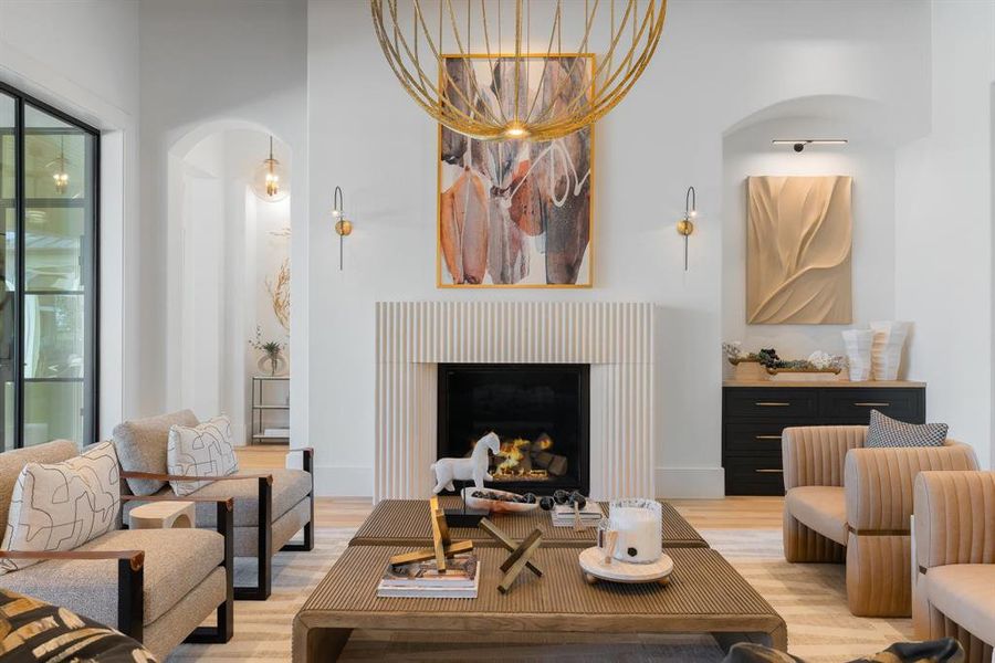 Furnished interior view inside a new home in Fleming Pointe, Fort Worth (Image 10).