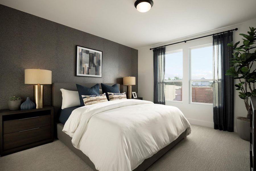 Furnished interior view inside a new home in Parkton Square, Kyle (Image 20). Furnished interior view inside a new home in Parkton Square, Kyle (Image 20).