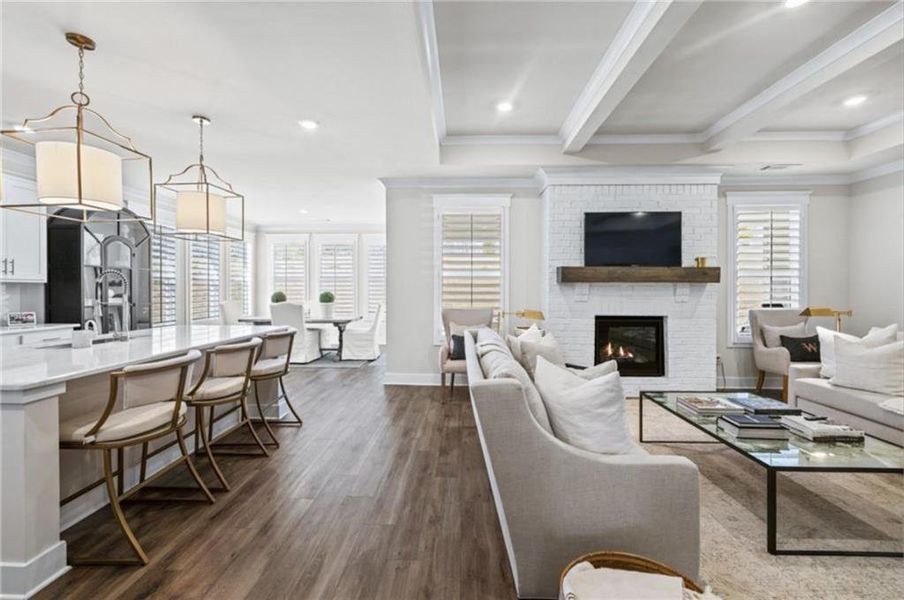 Furnished interior view inside a new home in Rosewood Lake Estates, Hoschton (Image 12). Furnished interior view inside a new home in Rosewood Lake Estates, Hoschton (Image 12).