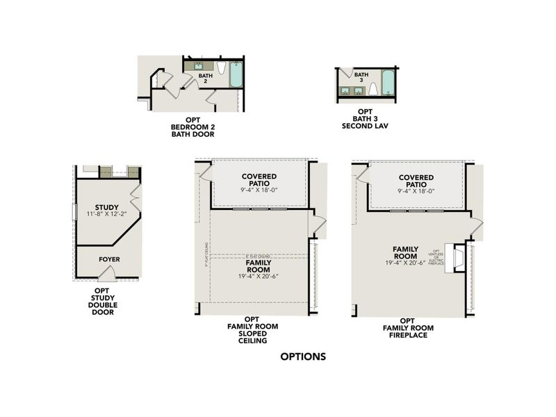 2D floor plan layout for the The Jennings G by Davidson Homes LLC in The Reserve at Potranco Oaks, Castroville, TX (Image 7). 2D floor plan layout for the The Jennings G by Davidson Homes LLC in The Reserve at Potranco Oaks, Castroville, TX (Image 7).