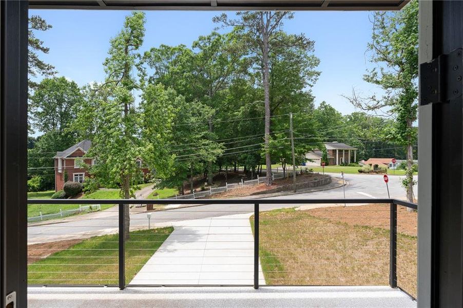 Exterior details and patio area of a home in , Atlanta (Image 28).