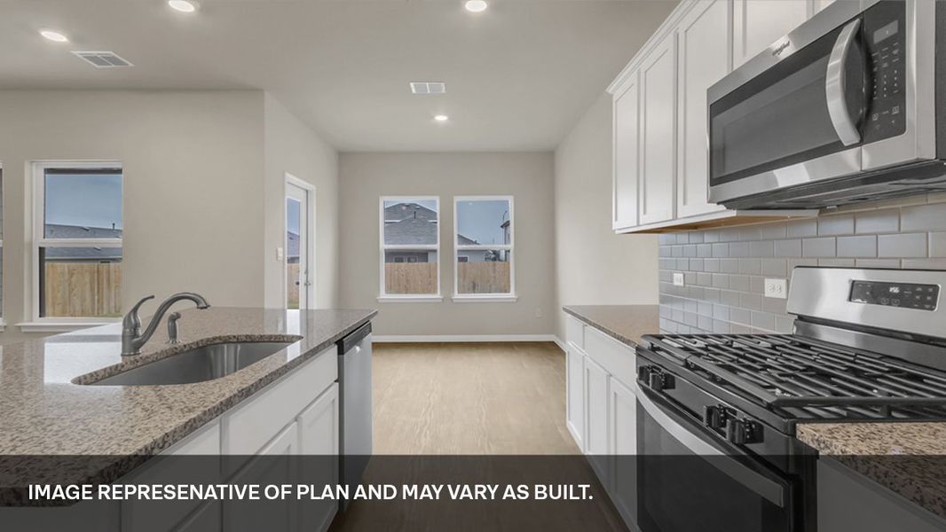 Furnished interior view inside a new home in Trails at Wildhorse, Austin (Image 8).