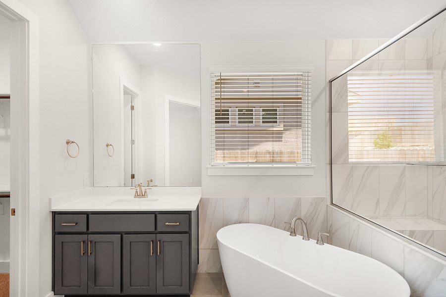 Furnished interior view inside a new home in Highland Village, Georgetown (Image 41). Furnished interior view inside a new home in Highland Village, Georgetown (Image 41).