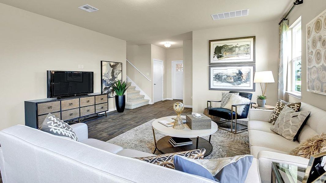 Furnished interior view inside a new home in Southgrove, Kyle (Image 5).