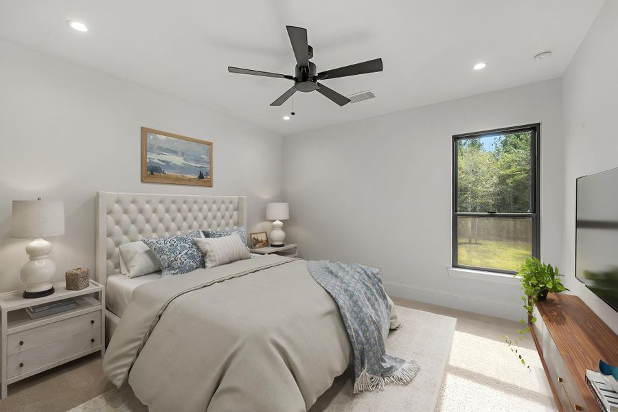 Bright secondary bedroom offering a comfortable layout and plenty of natural light. Photo may be virtually staged Bright secondary bedroom offering a comfortable layout and plenty of natural light. Photo may be virtually staged