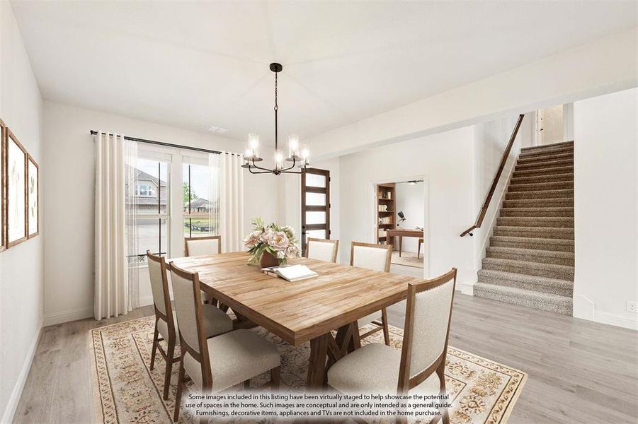 Furnished interior view inside a new home in Glenwood Meadows, Argyle (Image 8).