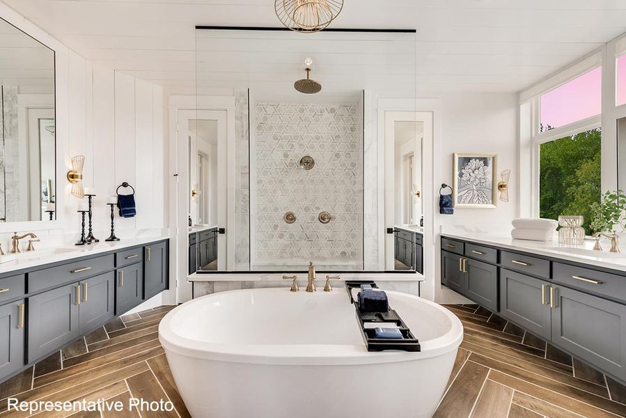 Furnished interior view inside a new home in Grand Estates of Anna, Anna (Image 9).